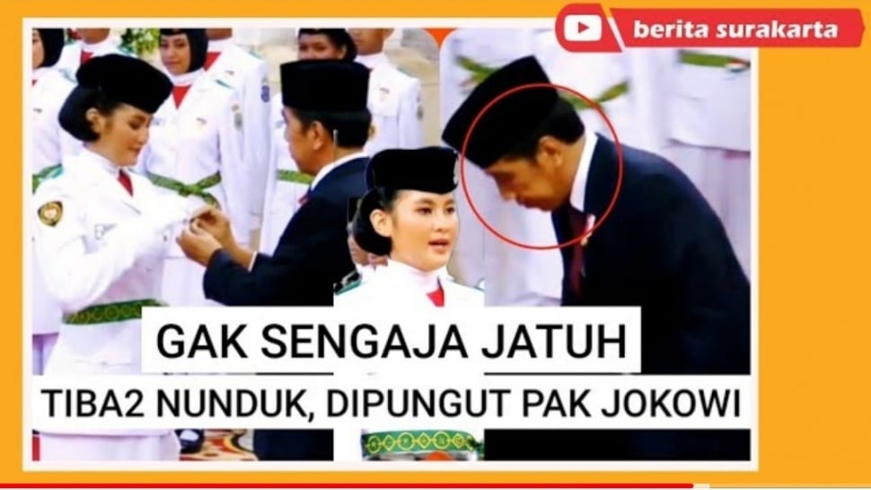 Ini Sosok Kachina Ozora, Anggota Paskibraka Nasional yang Pinnya Terjatuh dan Diambil Jokowi (YouTube/Berita Surakarta)