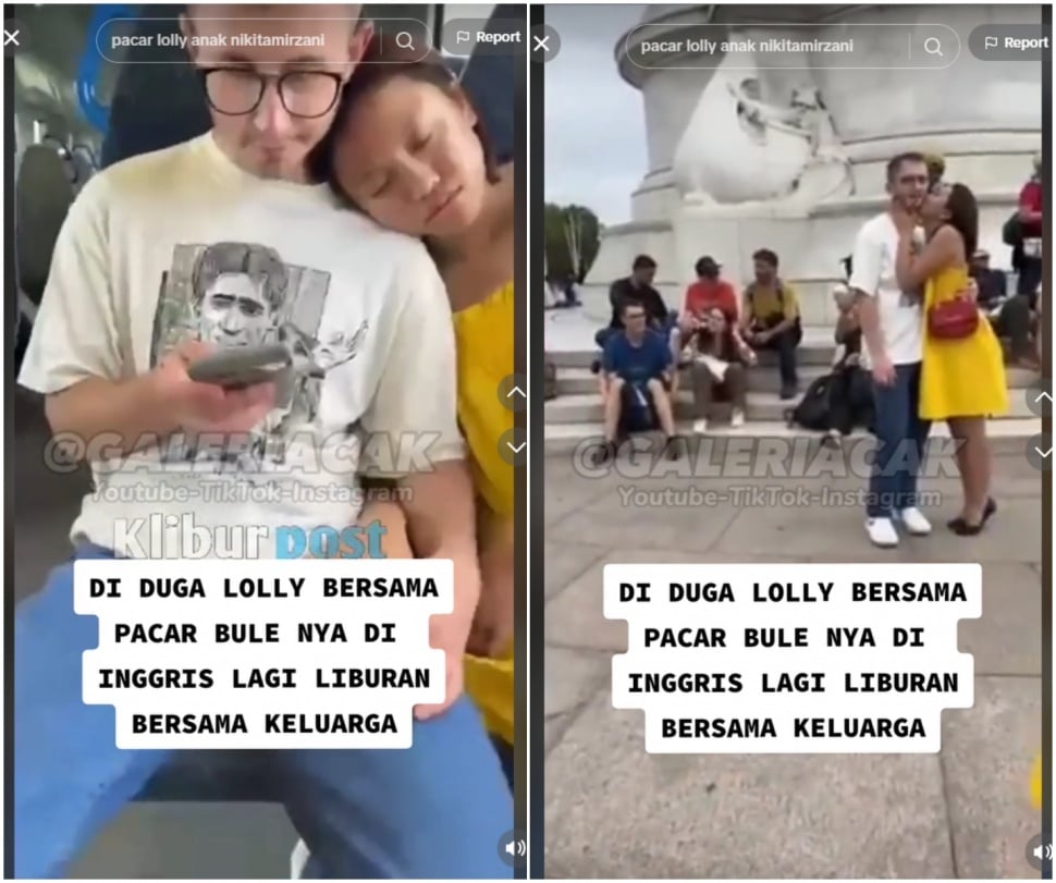 Lolly bermesraan dengan laki-laki bule (TikTok)