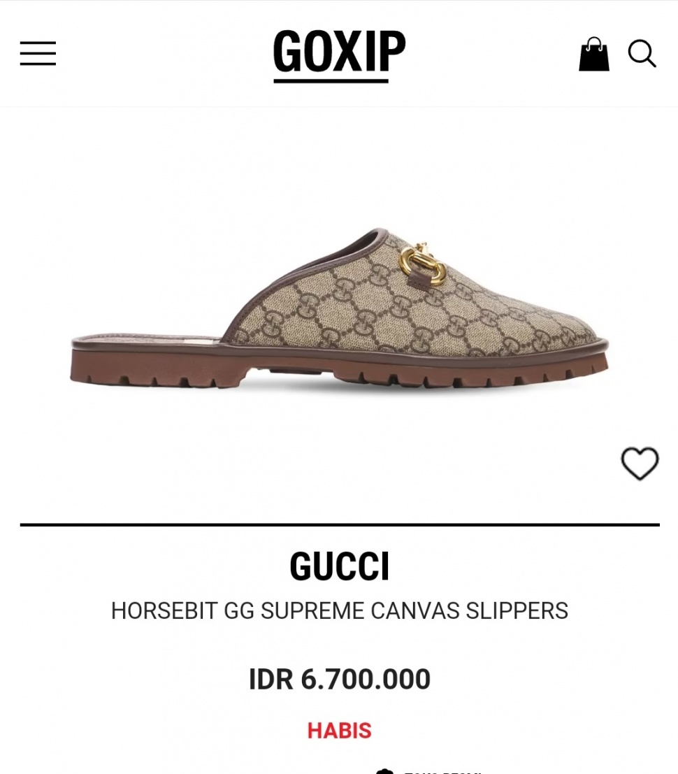 Sandal Gucci Eko Patrio. (dok. Goxip)