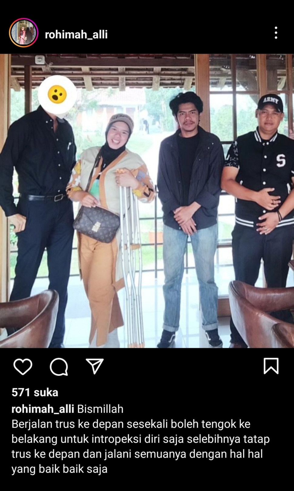 Rohiman mantan istri Kiwil diduga punya pacar baru. (Instagram Rohimah)