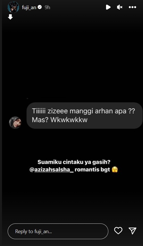 Instagram story milik @fuji_an