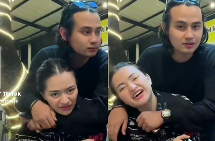 Gaya Pacaran Nathalie Holscher dan Yogi Ilham. (TikTok/@randysiwa29)