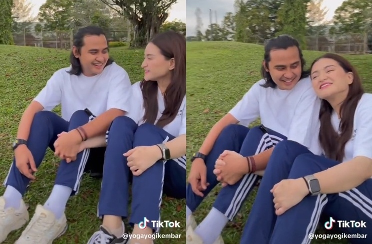 Gaya Pacaran Nathalie Holscher dan Yogi Ilham. (TikTok/@yogayogikembar)