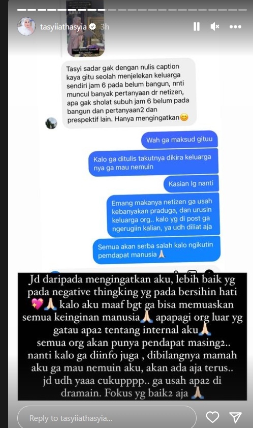 Tasyi membuat kejutan untuk ibunya (Instagram)