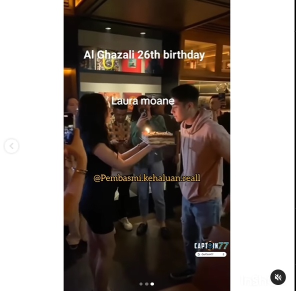 Laura Moane beri kejutan ulang tahun untuk Al Ghazali (Instagram)