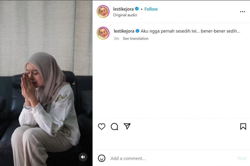 Lesti Kejora. (Sumber: IG Lesti Kejora)