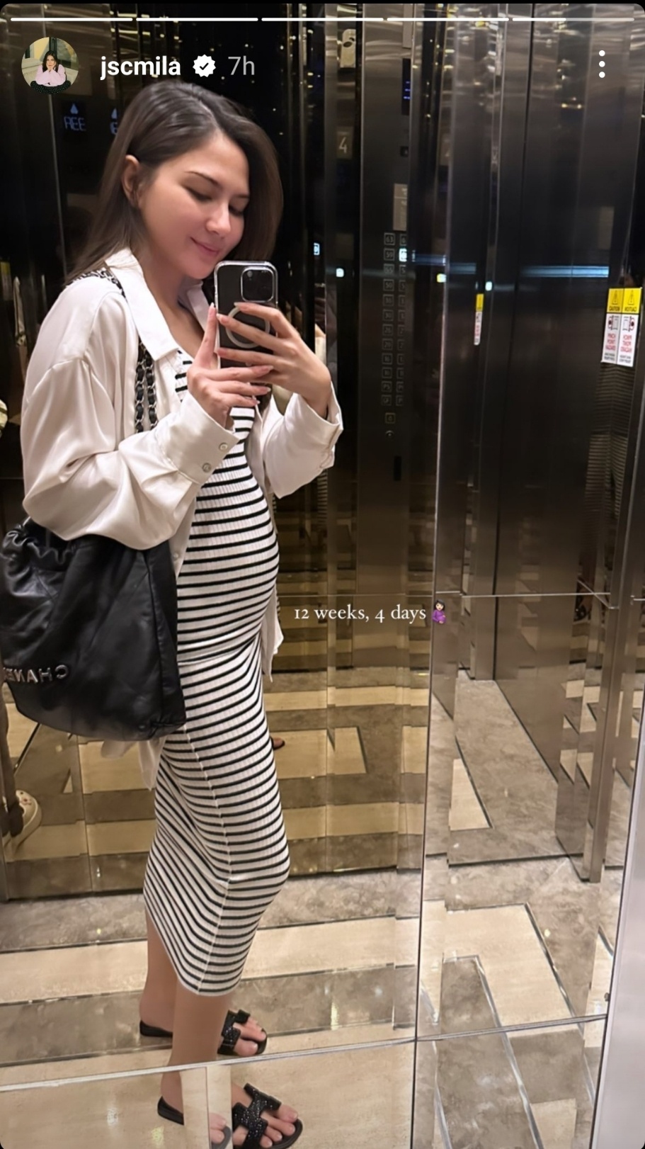 Pamer Baby Bump Untuk Pertama Kalinya, Jessica Mila Kenakan Tas Branded (Instagram)