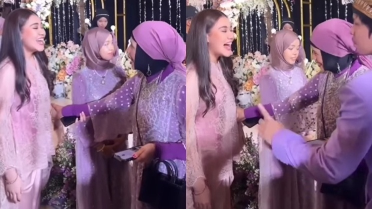 Aaliyah Massaid disapa Geni Faruk, Ibunda Thariq Halilintar. (Instagram Lambe Danu)