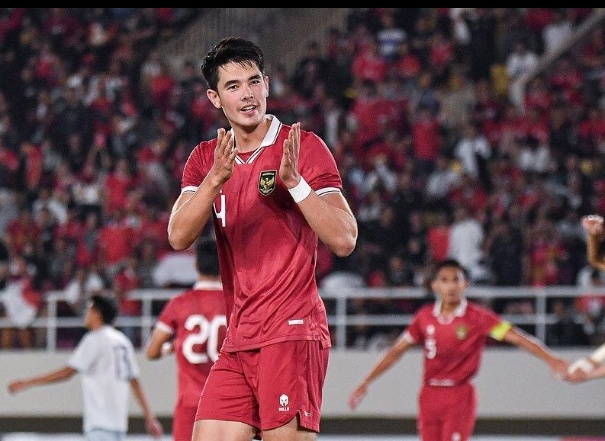 Elkan Baggott mencetak gol bersama Timnas Indonesia U-23 (Instagram/timnas.indonesia)