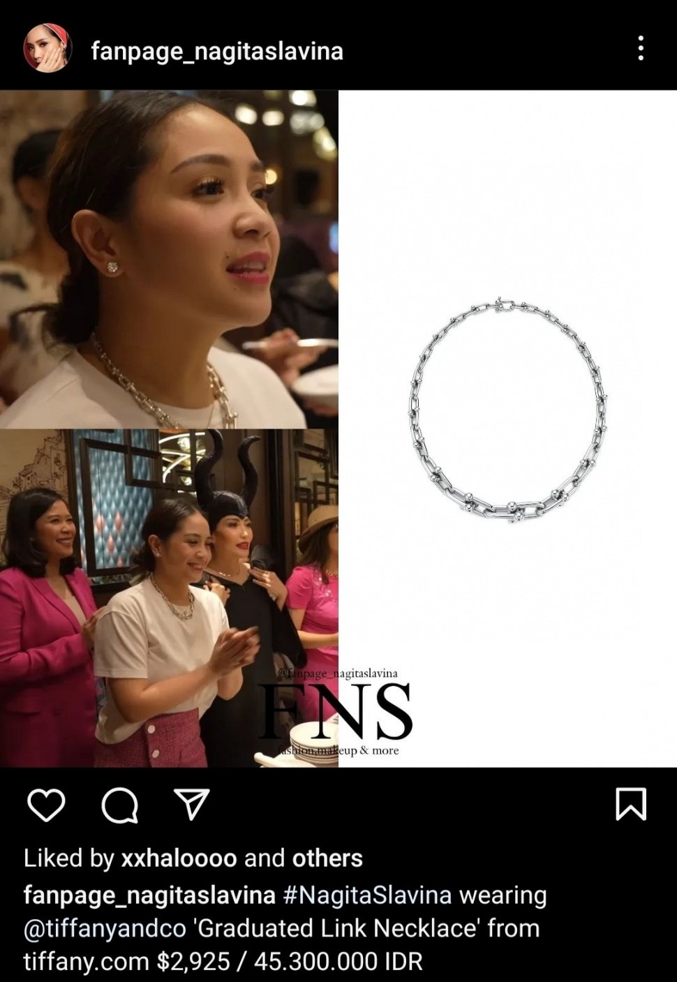 Kalung Nagita Slavina. (Dok Instagram/fashionNagitaslavina