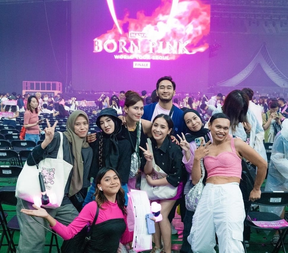 Penampilan ABG Nagita Slavina di Konser BLACKPINK (Instagram)