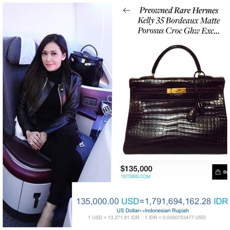 Koleksi Tas Hermes Maia Estianty (Instagram/@maiaestianty_fashion)