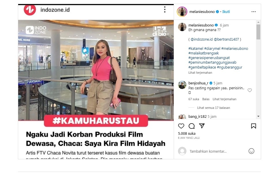 Pemeran Bokep Chaca Novita Mengira Bintangi Film Hidayah Artis Ramai 