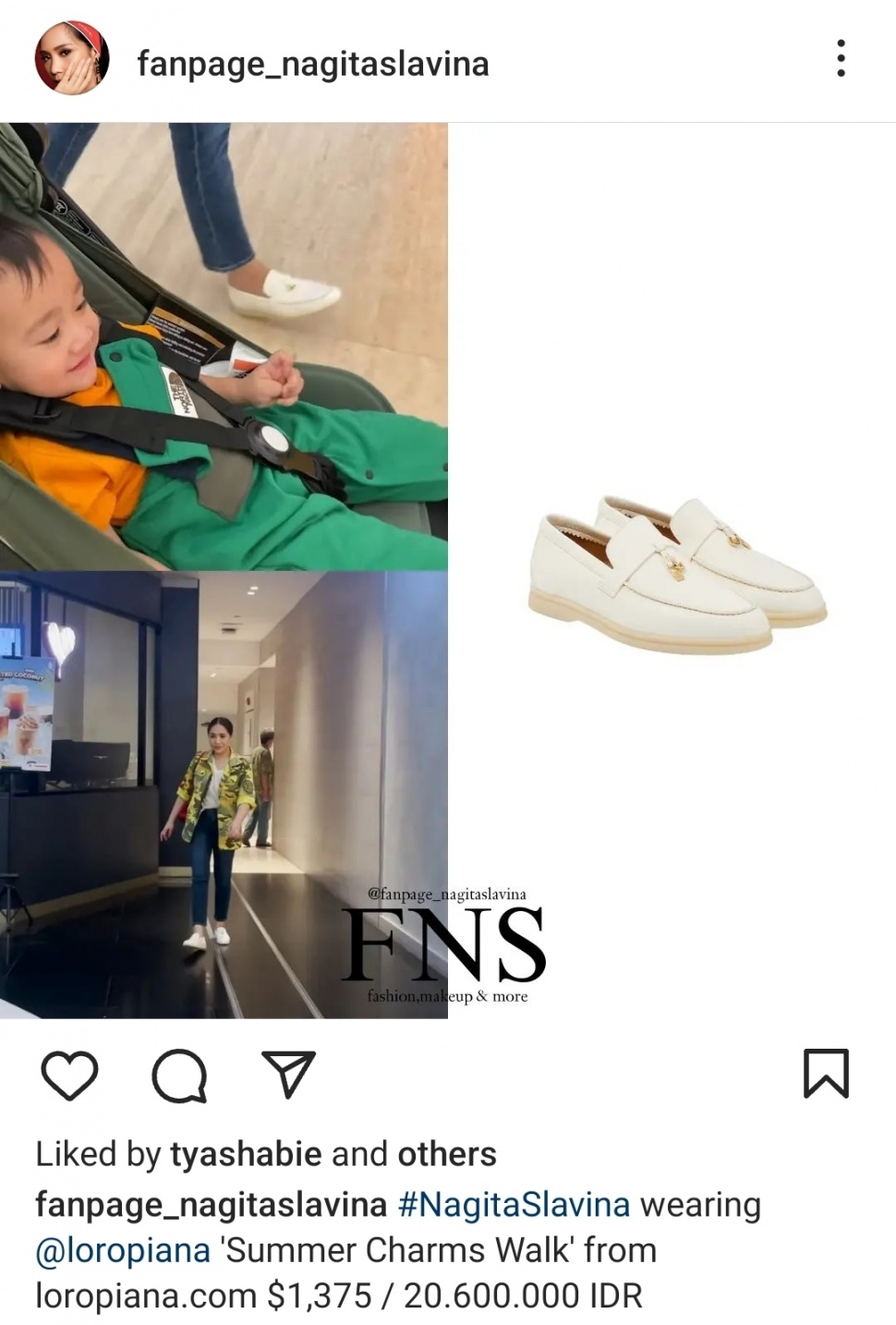 Sepatu Branded Nagita Slavina Bernilai Puluhan Juta (Instagram)