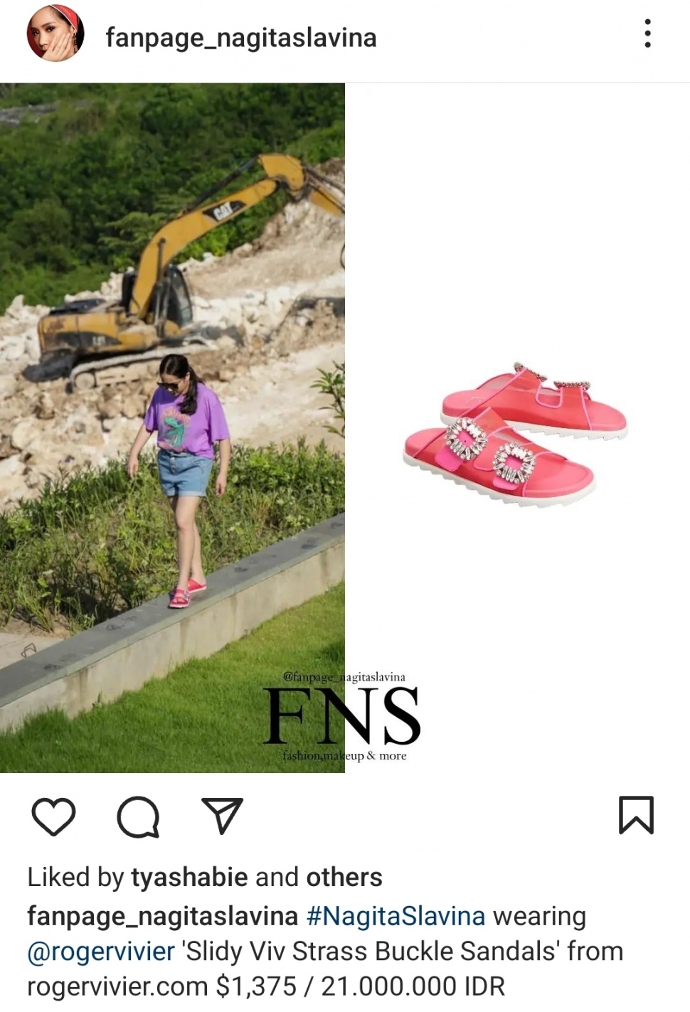 Sepatu Branded Nagita Slavina Bernilai Puluhan Juta (Instagram)