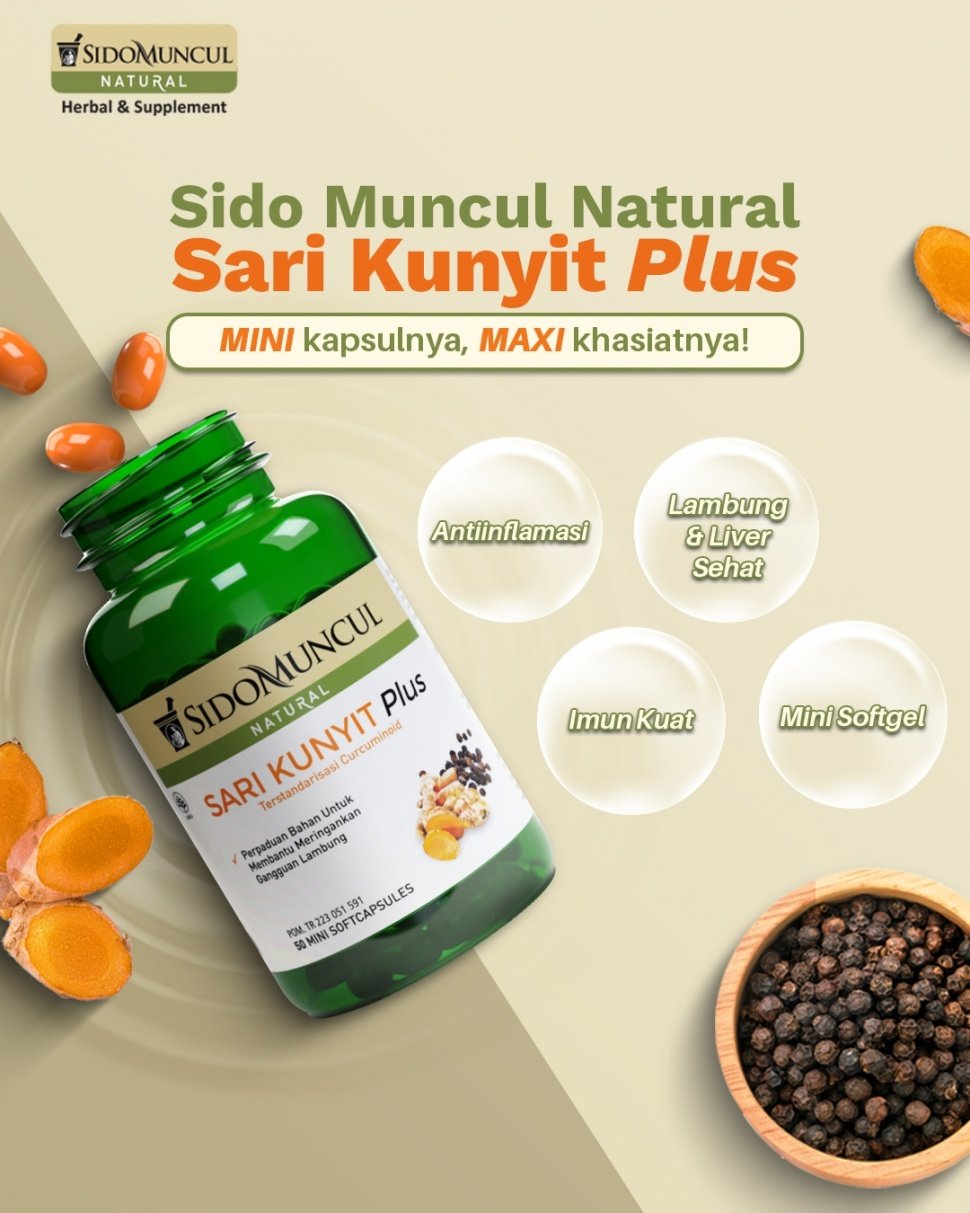 Sido Muncul Natural Sari Kunyit Plus. (Dok: Sido Muncul)