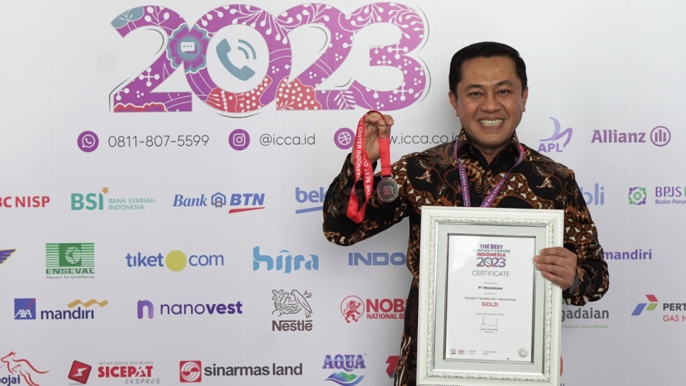 Layani Nasabah Dengan Sepenuh Hati, Pegadaian Borong 5 Penghargaan di Ajang The Best Contact Center Indonesia 2023. (Dok: Pegadaian)