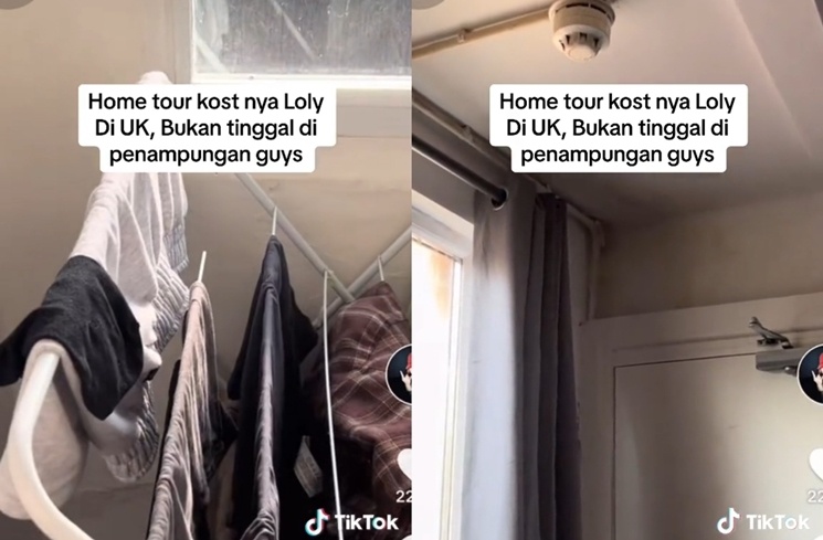 Potret Kost Lolly di London (TikTok/@11auraaa)