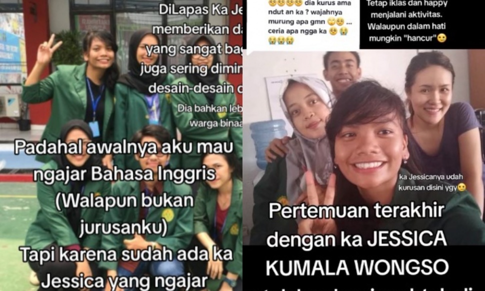 Mahasiswa ketemu Jessica Wongso (Kolase)