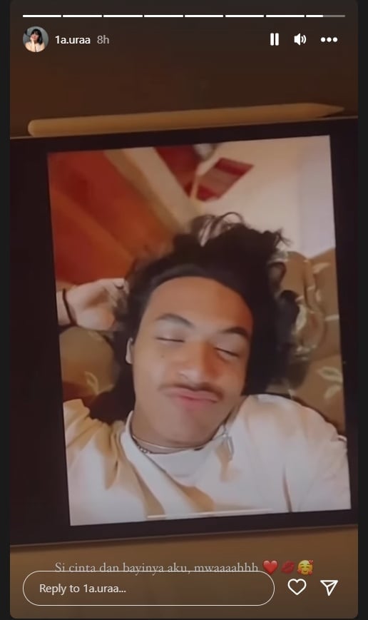 Lolly video call dengan Vadel Badjideh (Instagram)