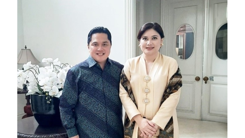 Elizabeth Tjandra, istri Erick Thohir (Instagram @erickthohir)