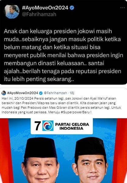 Cuitan lama dan baru Fahri Hamzah (X)