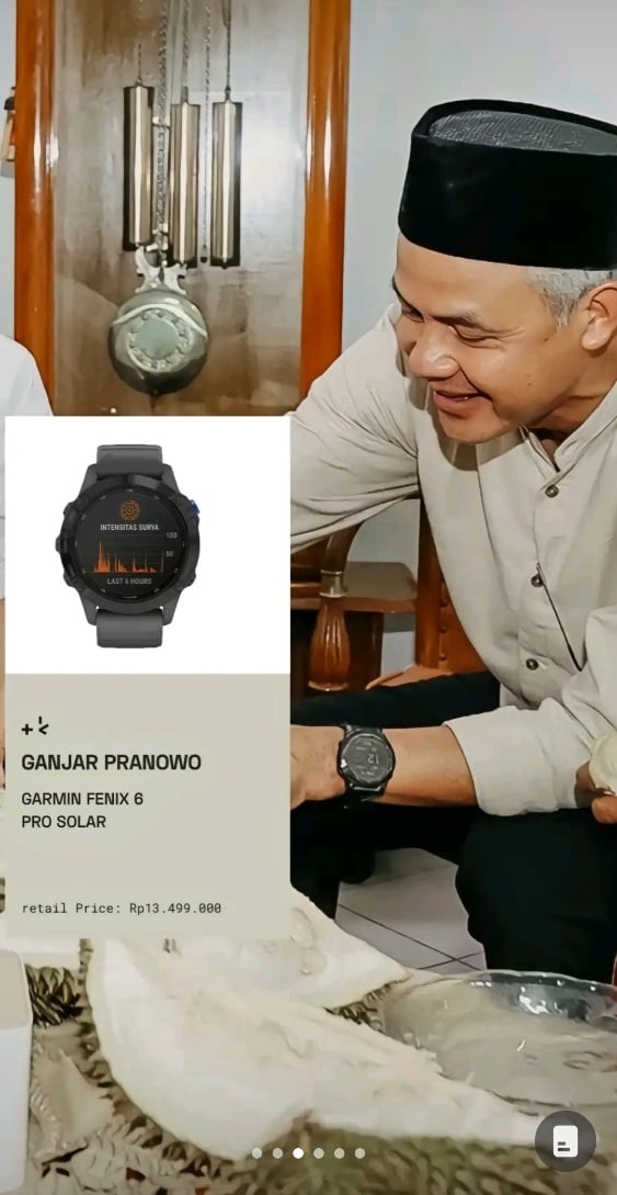 Jam Tangan Ganjar Pranowo (Dok TikTok)