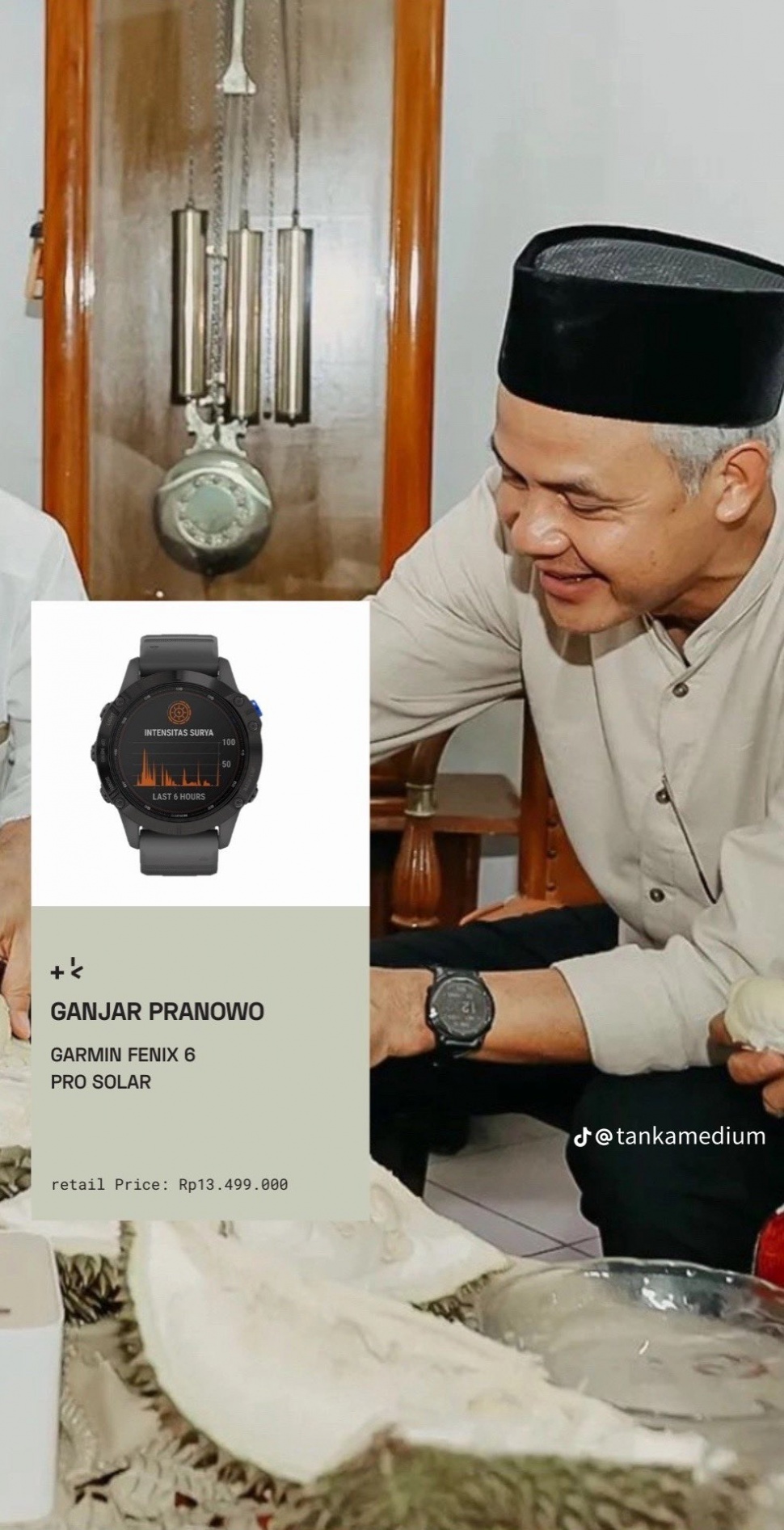 Jam tangan Ganjar Pranowo (Twitter)