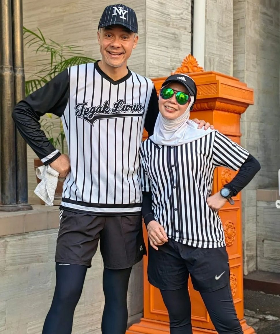 OOTD Siti Atikoh Supriyanti Olahraga Bareng Ganjar Pranowo (Instagram)