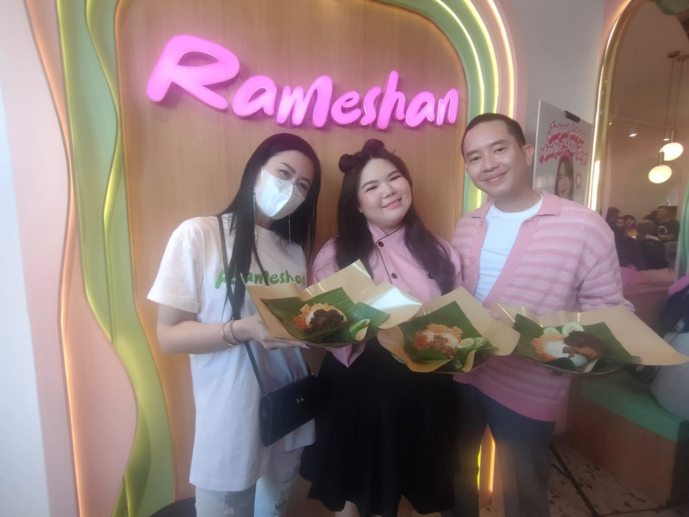 Shani Amelia Buka Tempat Makan Rameshan. [Suara.com/ Rena Pangesti]