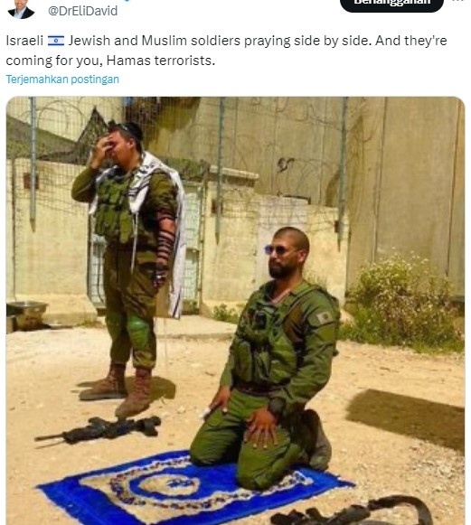 Tentara Israel salat (X)