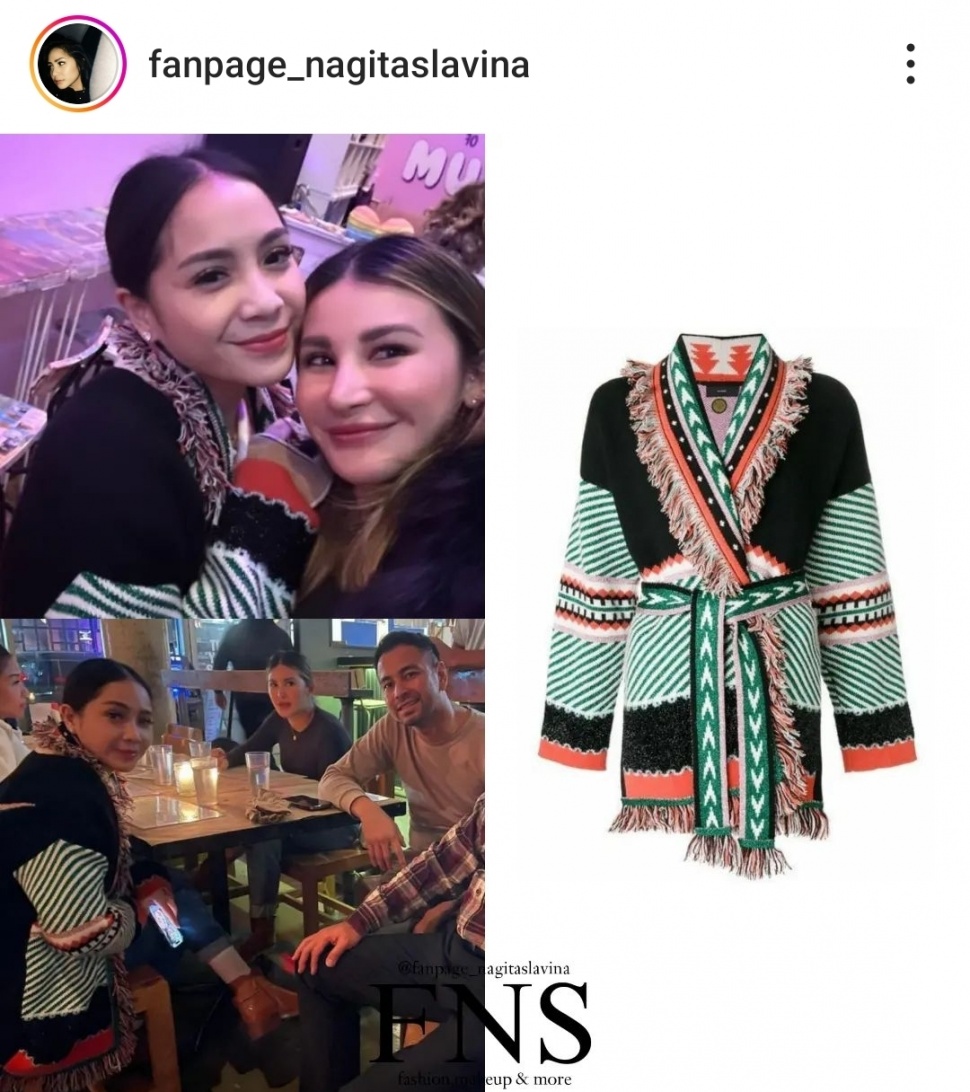 Cardigan Nagita Slavina Saat ke New York Harganya Bikin Syok (Instagram)