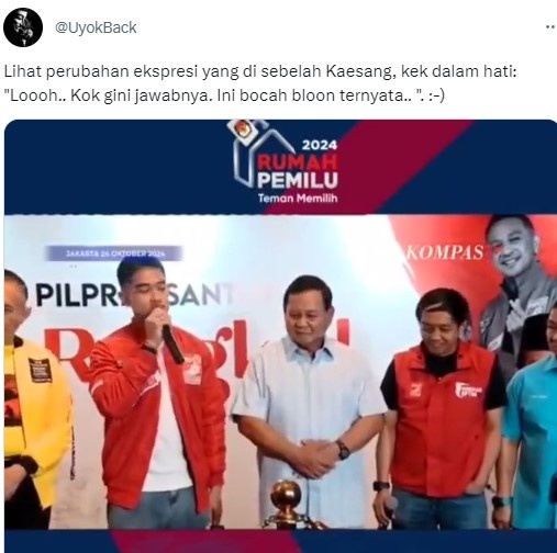 Kaesan dan Prabowo (X)