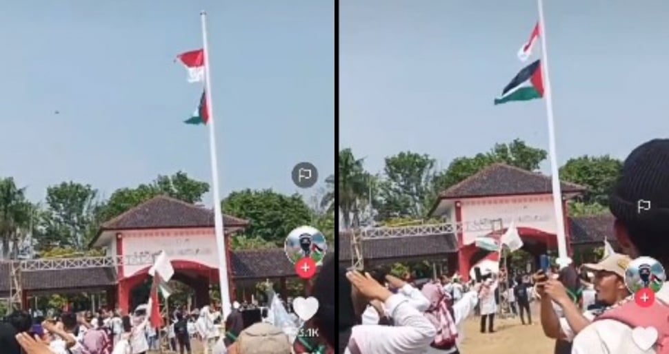 Aksi bela Palestina dianggak kebablasan (X/Tangakapan Layar)