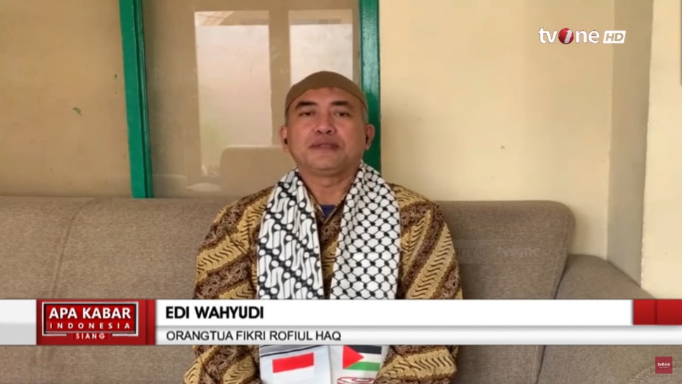 Edi Wahyudi, mantan relawan Gaza asal Indonesia (YouTube/tvOneNews)