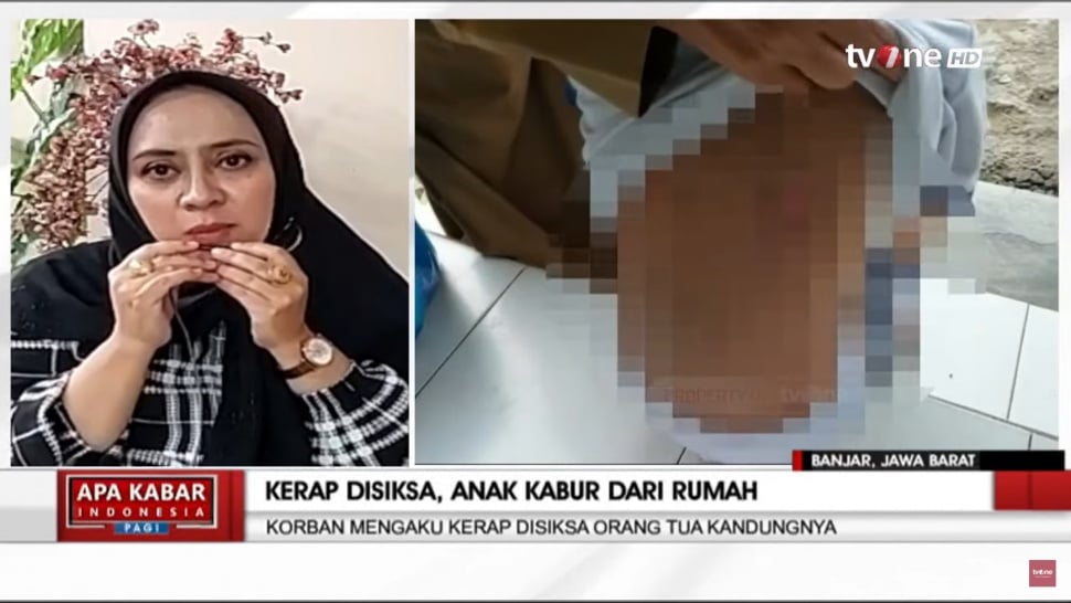 Kabid P3A Dinas Sosial Kota Banjar, Elin Afriani (YouTube/tvOneNews)