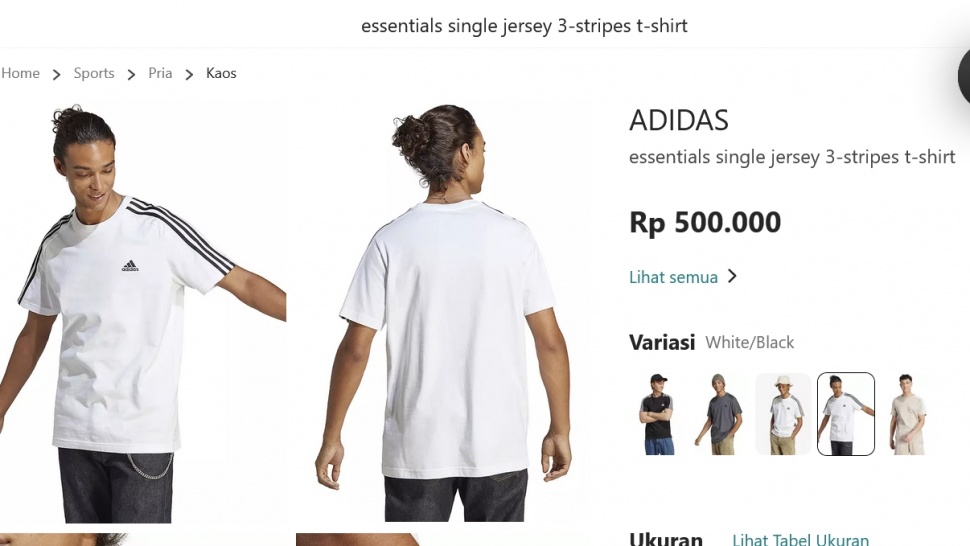 Jersey Adidas yang digunakan Jokowi saat main bola di Papua. (Dok. Adidas)