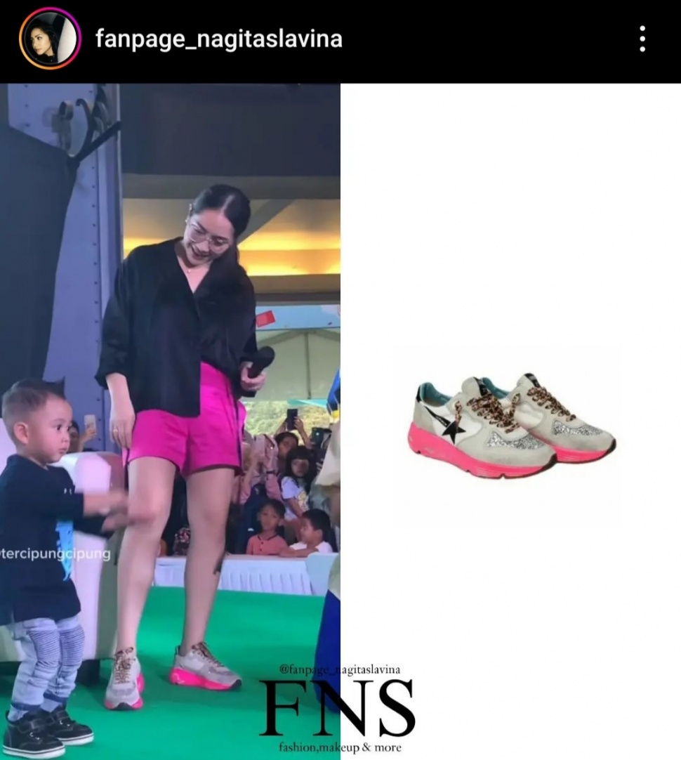 Nagita Slavina Sports Shoes which cost millions.  (Doc. Instagram)