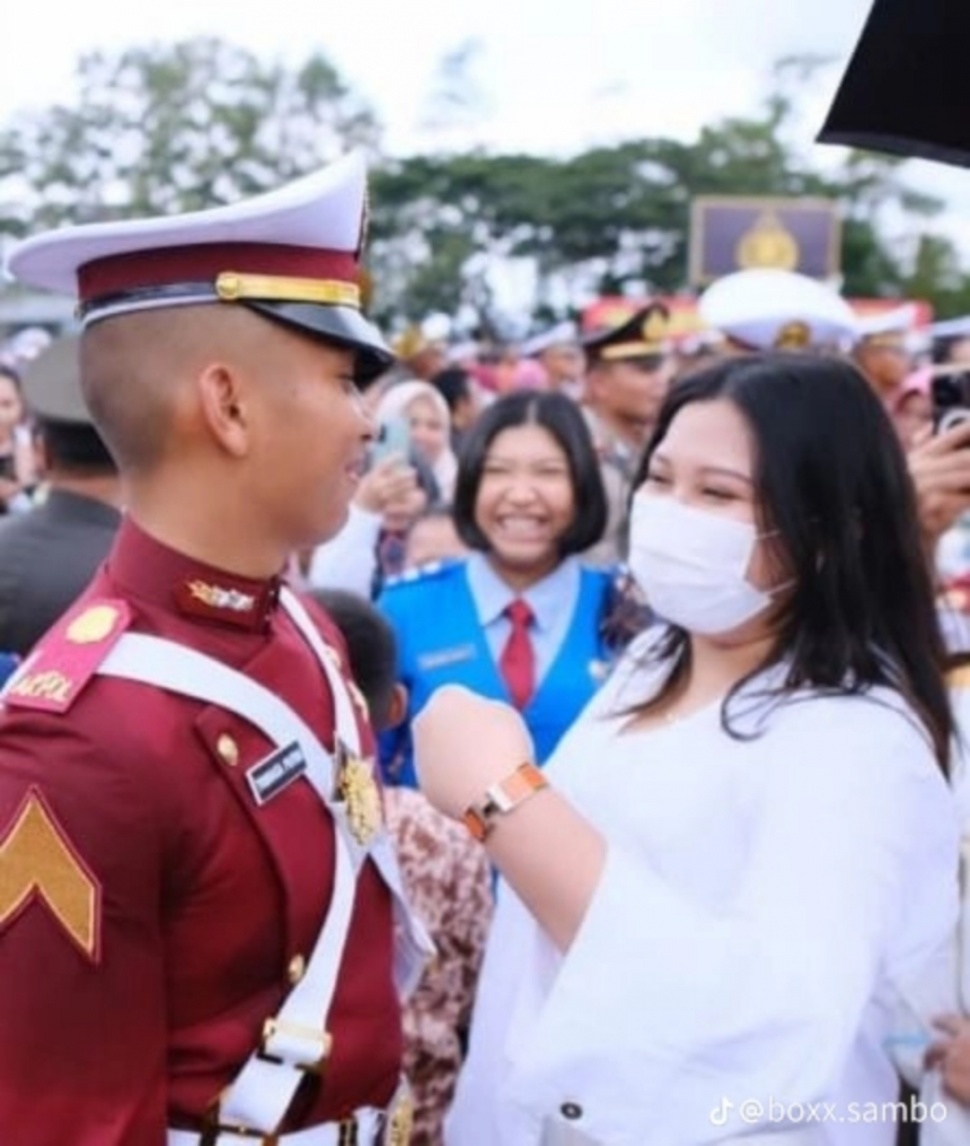 Momen Tribrata Sambo Jalani Wisuda Prabathar Akpol (TikTok)