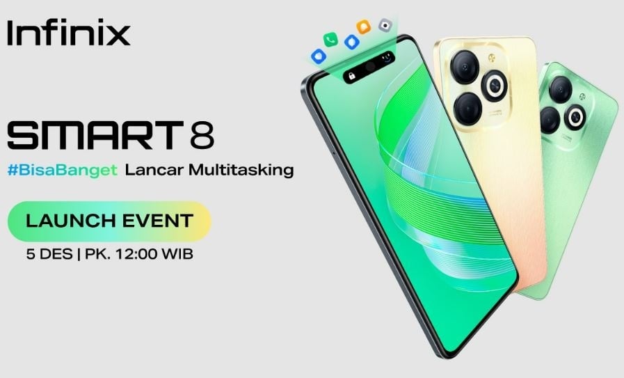 Teaser Infinix Smart 8. (Shopee)