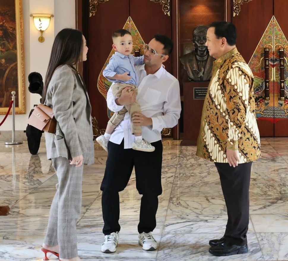 Nagita Slavina dan Raffi Ahmad Bertemu Prabowo Subianto (Instagram)