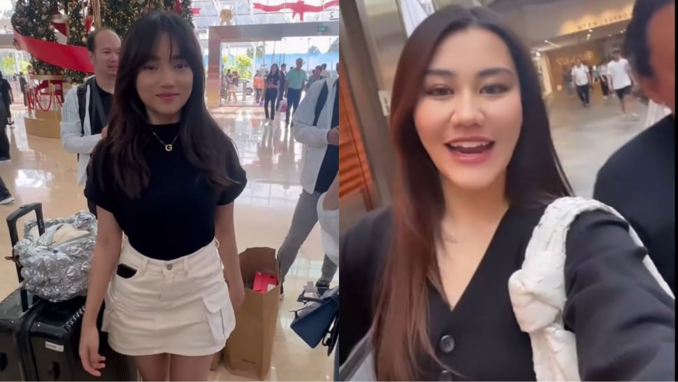 Adu Gaya Fuji dan Aaliyah Massaid di Singapura (Instagram)