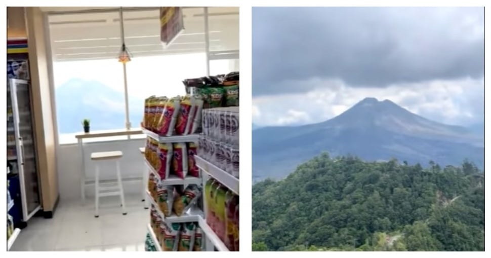 Indomaret dengan View Terindah di Indonesia. (Instagram/aesteutik)