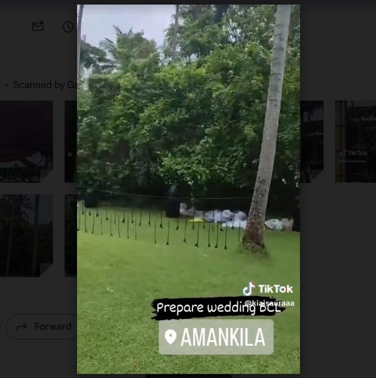 Lokasi pernikahan BCL dan Tiko Aryawardhana. [TikTok]