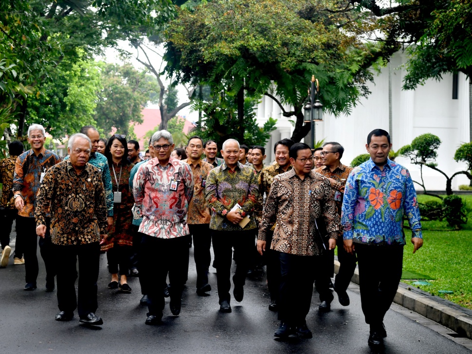 Menteri PUPR, Basuki Hadimuljono dalam acara Silaturahmi Presiden Republik Indonesia dengan Para Penggiat Infrastruktur, Senin, (4/12/ 2023). (Dok: Kementerian PUPR)