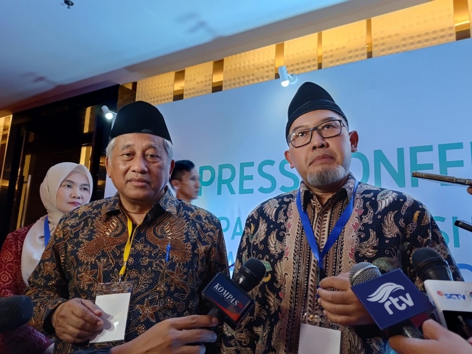  Ketua Pelaksana BWI, Mohammad Nuh dalam press conference Rakornas Wakaf Indonesia. (Dok: Istimewa)