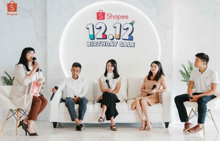 Sesi talkshow Media Gathering Shopee 12.12 Birthday Sale. (Dok: Istimewa)