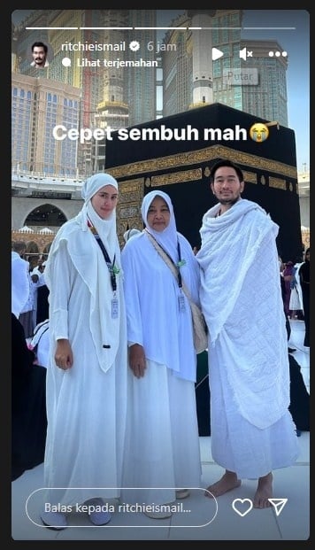 Jeje Govinda, Syahanz Sadiqah dan Farida Budyarti [Instagram/@ritchieismail]