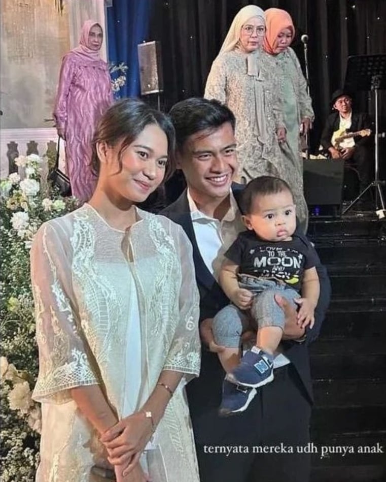 Azizah Salsha dan Pratama Arhan di Pernikahan Adiba Khanza dan Egy Maulana Vikri (Instagram)