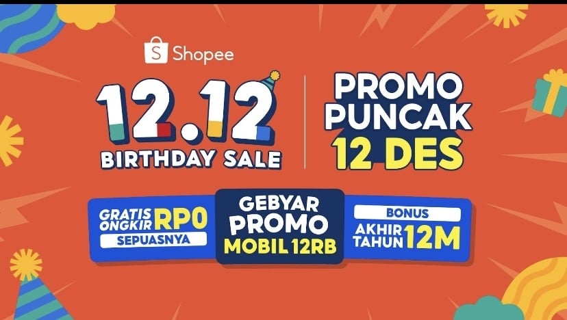 Shopee 12.12 Birthday Sale.